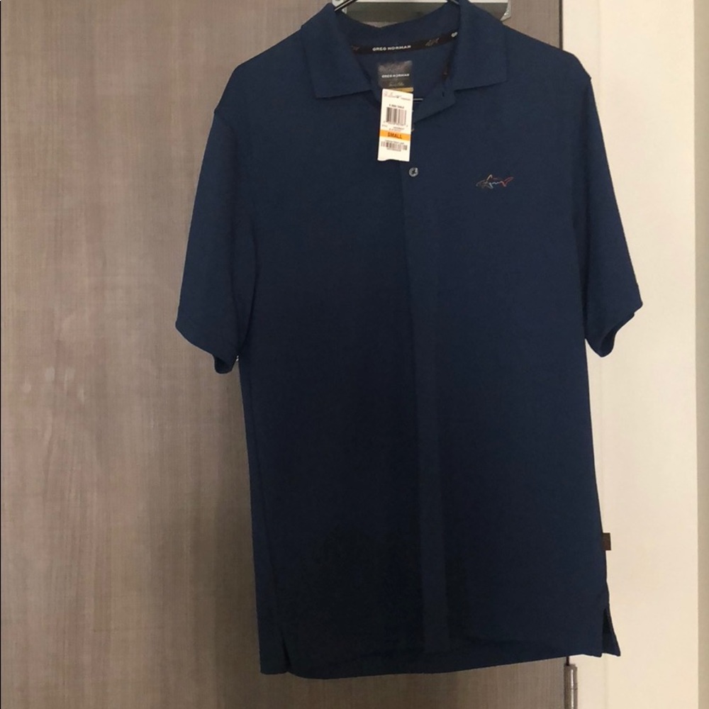 NWT Greg Norman Golf Polo- 5 iron table
